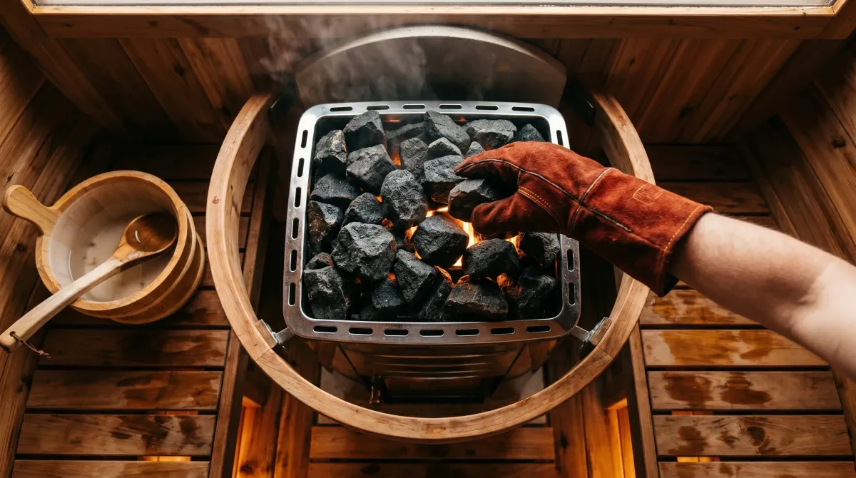 Once a month Inspect the stones in the stove